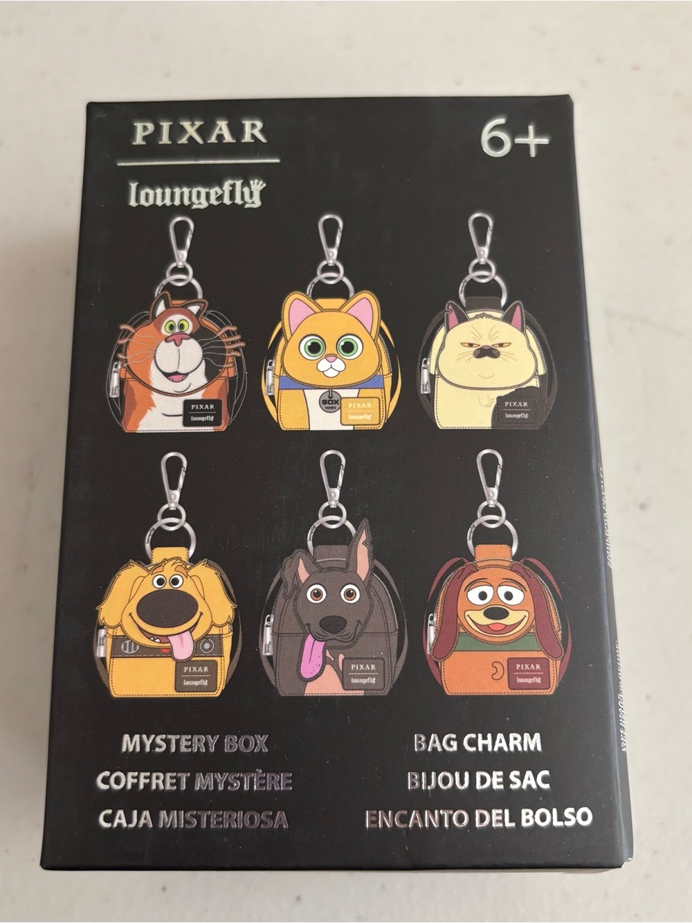 Pixar Loungefly Mystery Box Pet Bag Charm Set - Multi. New unopened